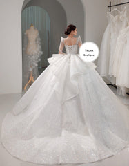 Tu Linh Boutique áo cưới Áo Cưới Cổ V tay Dài