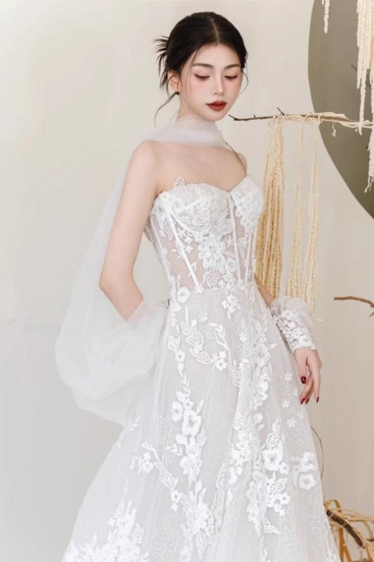Tú Linh Boutique áo cưới Áo Cưới chữ A Calista