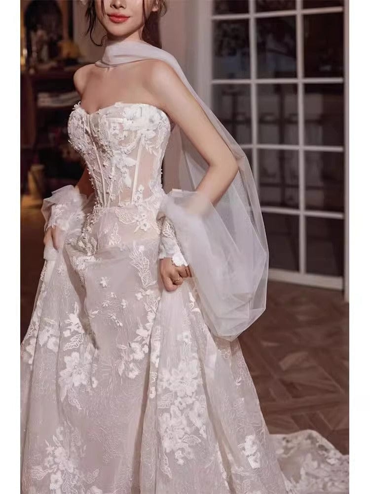 Tú Linh Boutique áo cưới Áo Cưới chữ A Calista