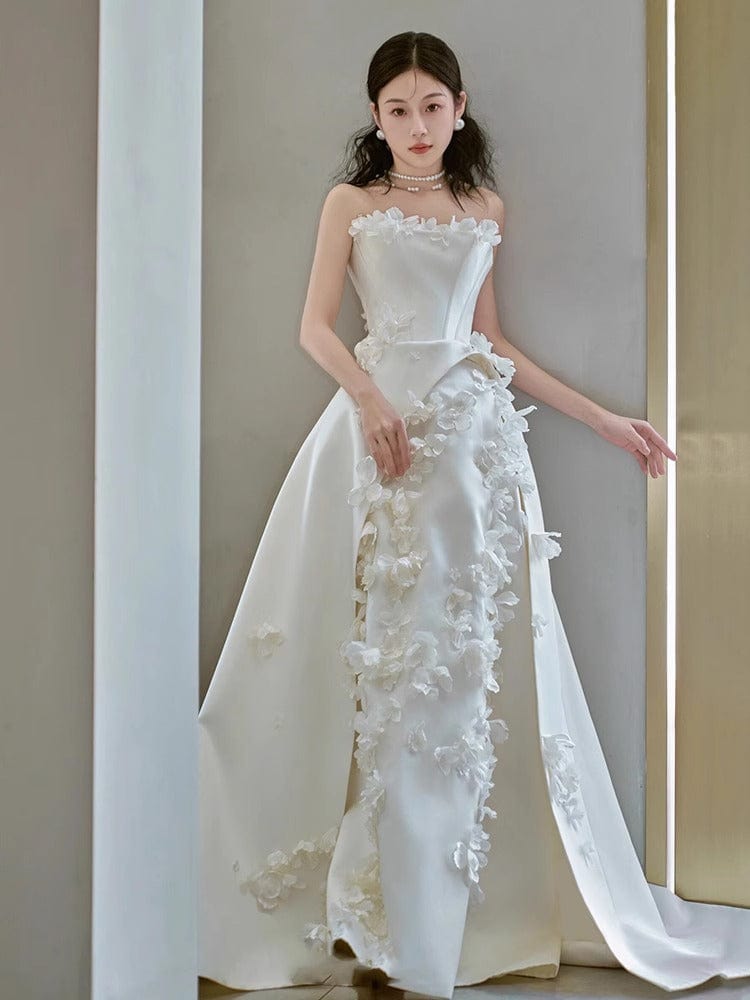 Tu Linh Boutique áo cưới Áo Cưới Đi Bàn Đơn Giản Sunflower