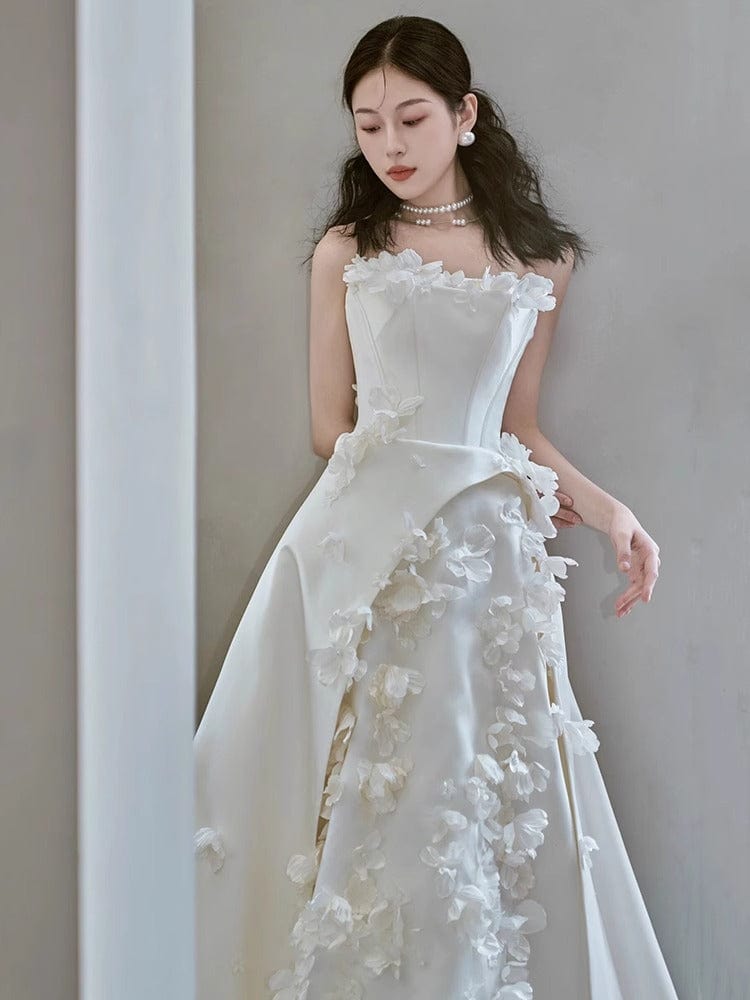 Tu Linh Boutique áo cưới Áo Cưới Đi Bàn Đơn Giản Sunflower