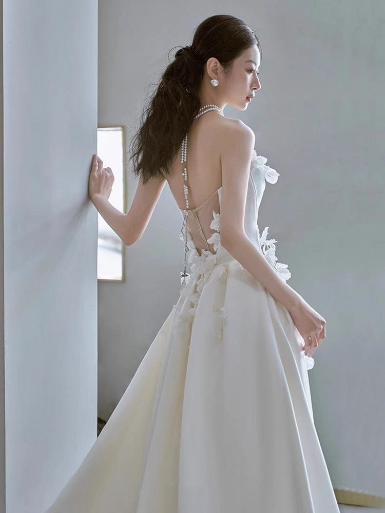 Tu Linh Boutique áo cưới Áo Cưới Đi Bàn Đơn Giản Sunflower