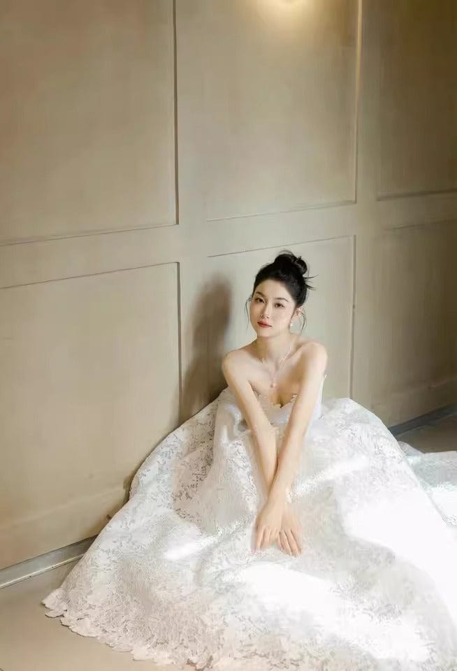 Tu Linh Boutique Áo Cưới Hai Dây Kết Cườm Thủ Công