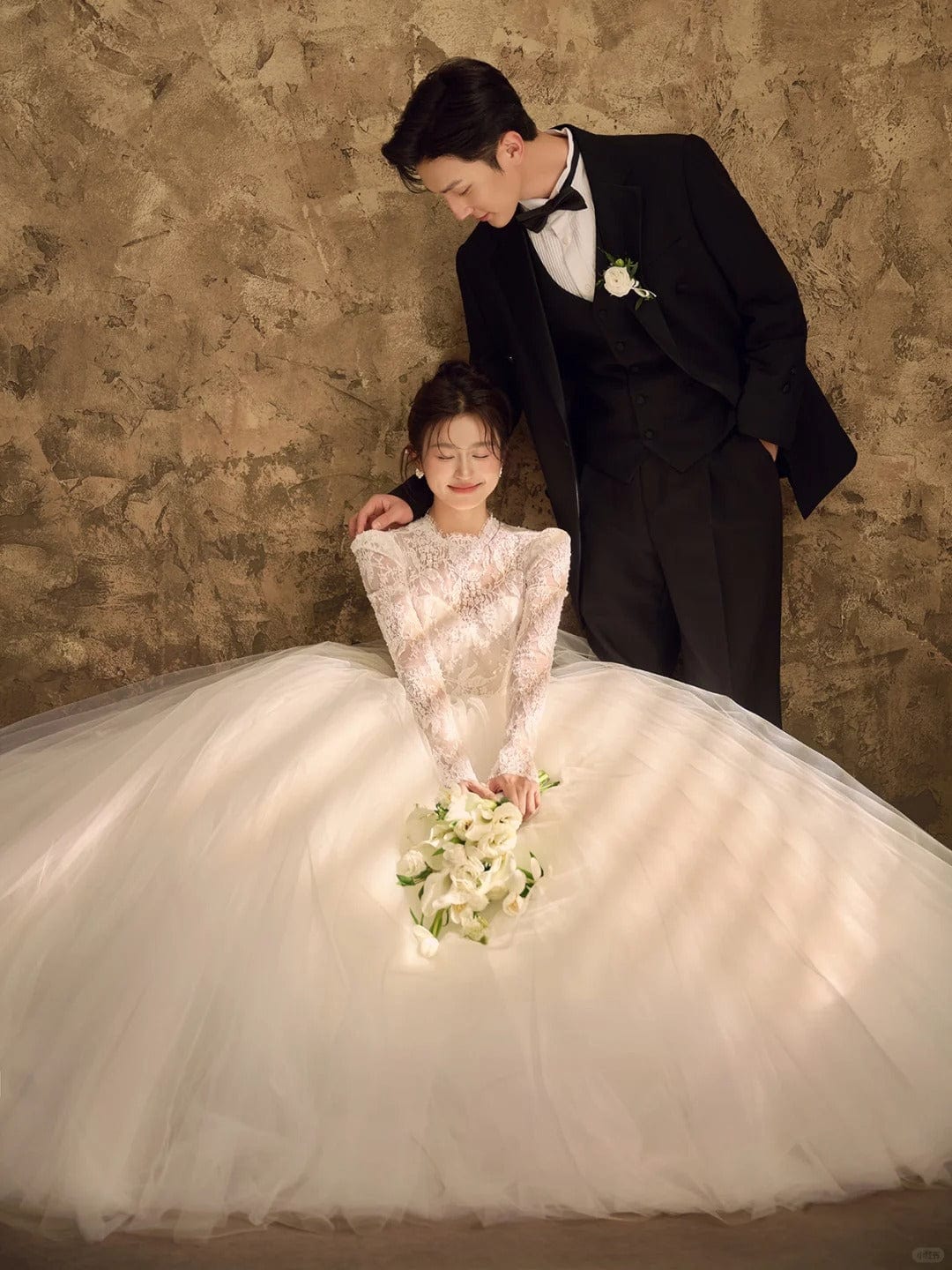 Tu Linh Boutique Lace Ball gown wedding dresses Calista