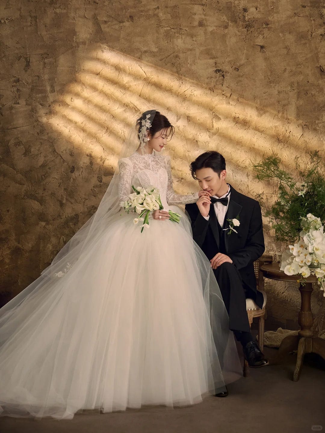 Tu Linh Boutique Lace Ball gown wedding dresses Calista