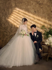 Tu Linh Boutique Lace Ball gown wedding dresses Calista