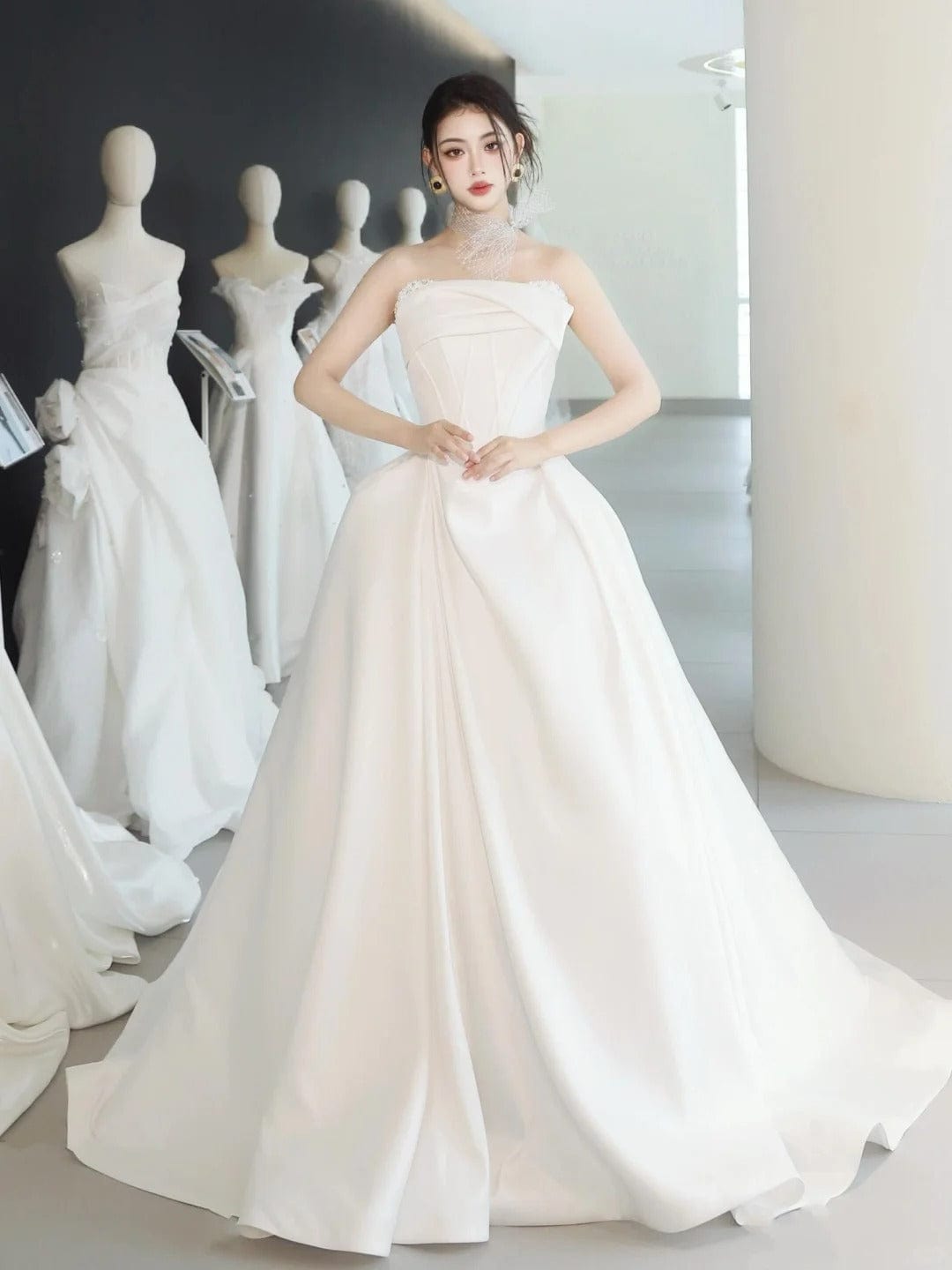 Tu Linh Boutique Váy cưới Chữ A Kaylin