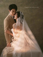 Tú Linh Boutique voan cài tóc cô dâu Voan cài tóc cô dâu Edana