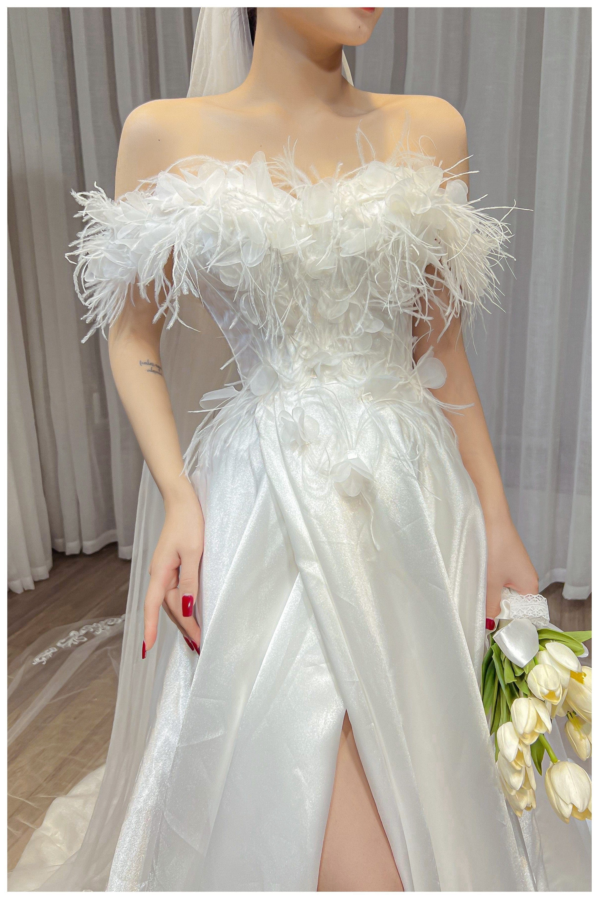 Tu Linh Boutique áo cưới Áo Cưới Dài Tay Phối Ren