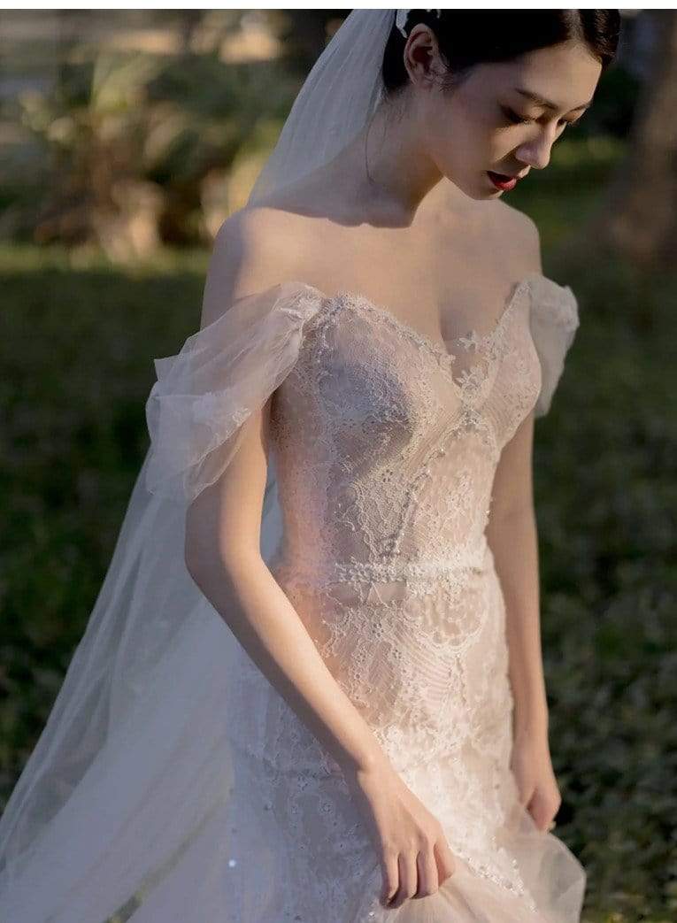 Tu Linh Boutique áo cưới Áo Cưới Đuôi Cá Nhẹ Nhàng