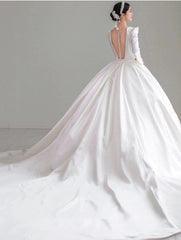 Tu Linh Boutique áo cưới Áo Cưới Tay Dài Cổ V