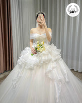 Tu Linh Boutique Áo Cưới Công Chúa Vai Ngang