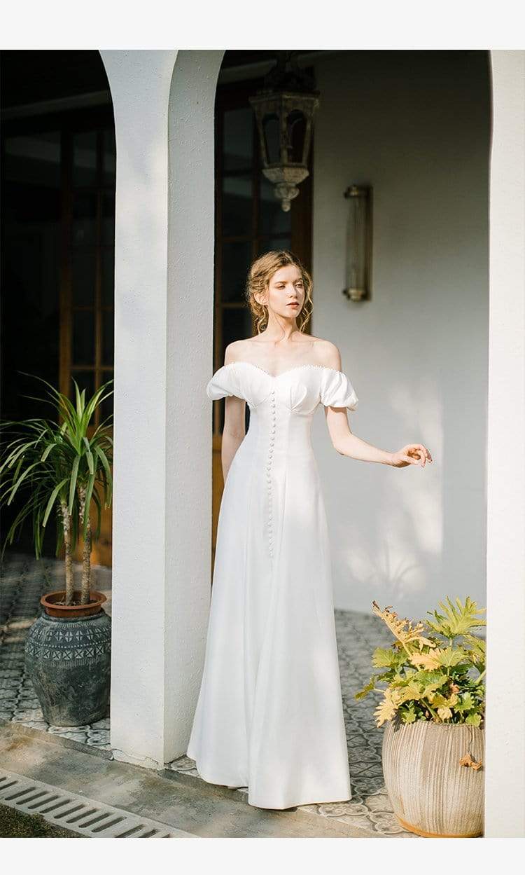 Tu Linh Boutique áo cưới váy cưới đơn giản Aboli