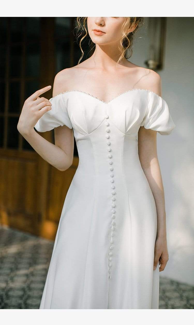 Tu Linh Boutique áo cưới váy cưới đơn giản Aboli