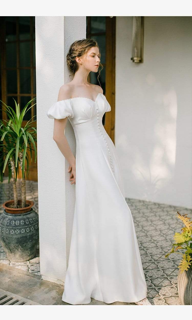 Tu Linh Boutique áo cưới váy cưới đơn giản Aboli