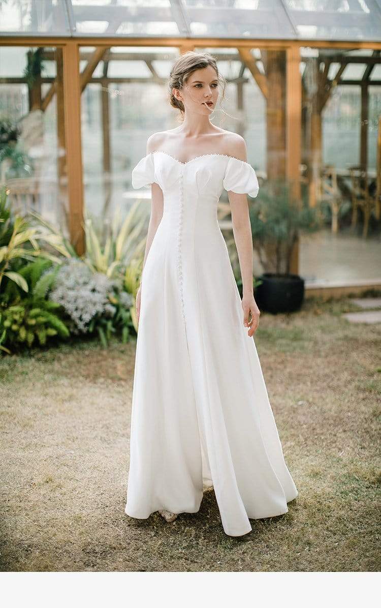 Tu Linh Boutique áo cưới váy cưới đơn giản Aboli