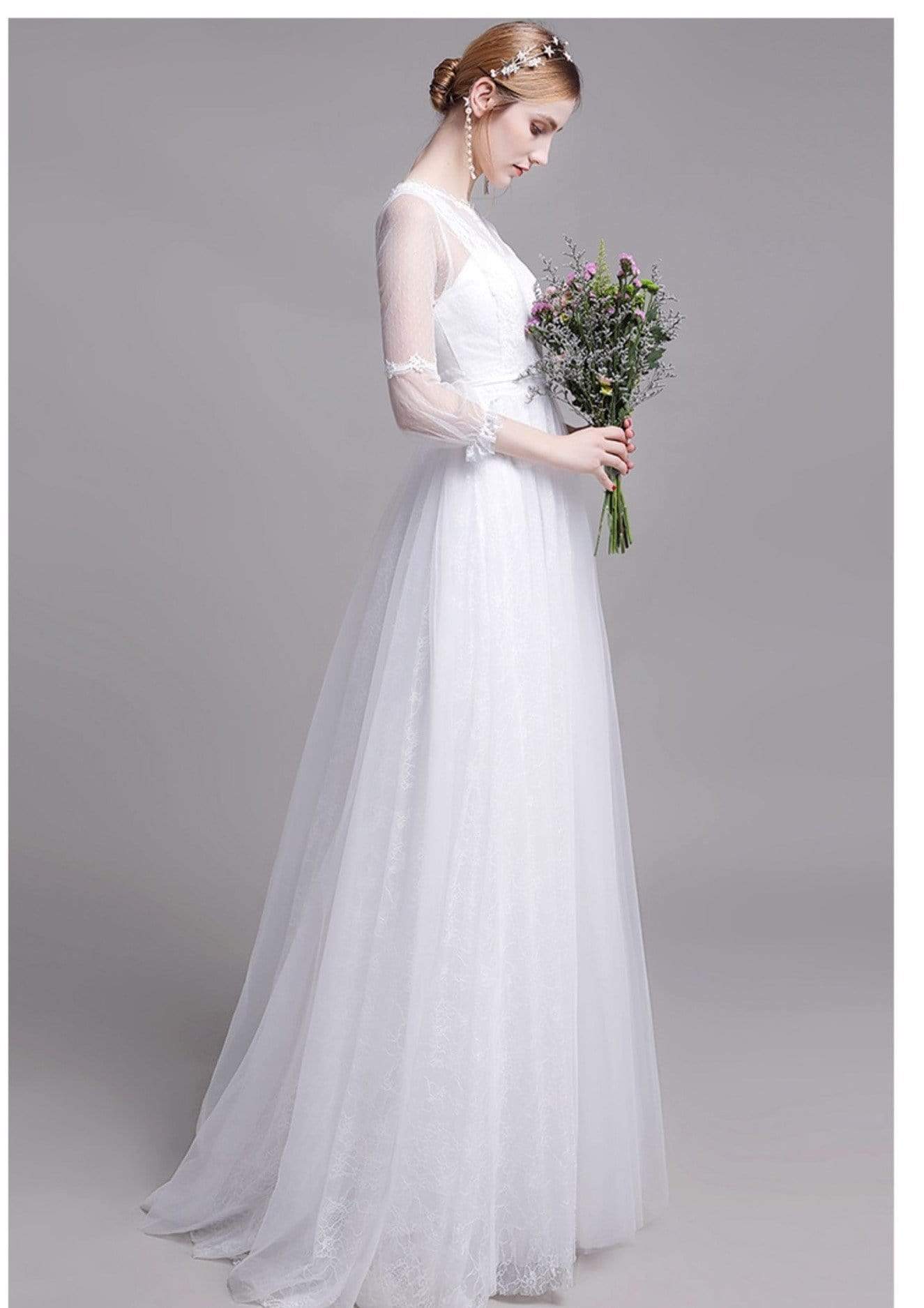 Tú Linh Boutique áo cưới Váy cưới đơn giản Aurora