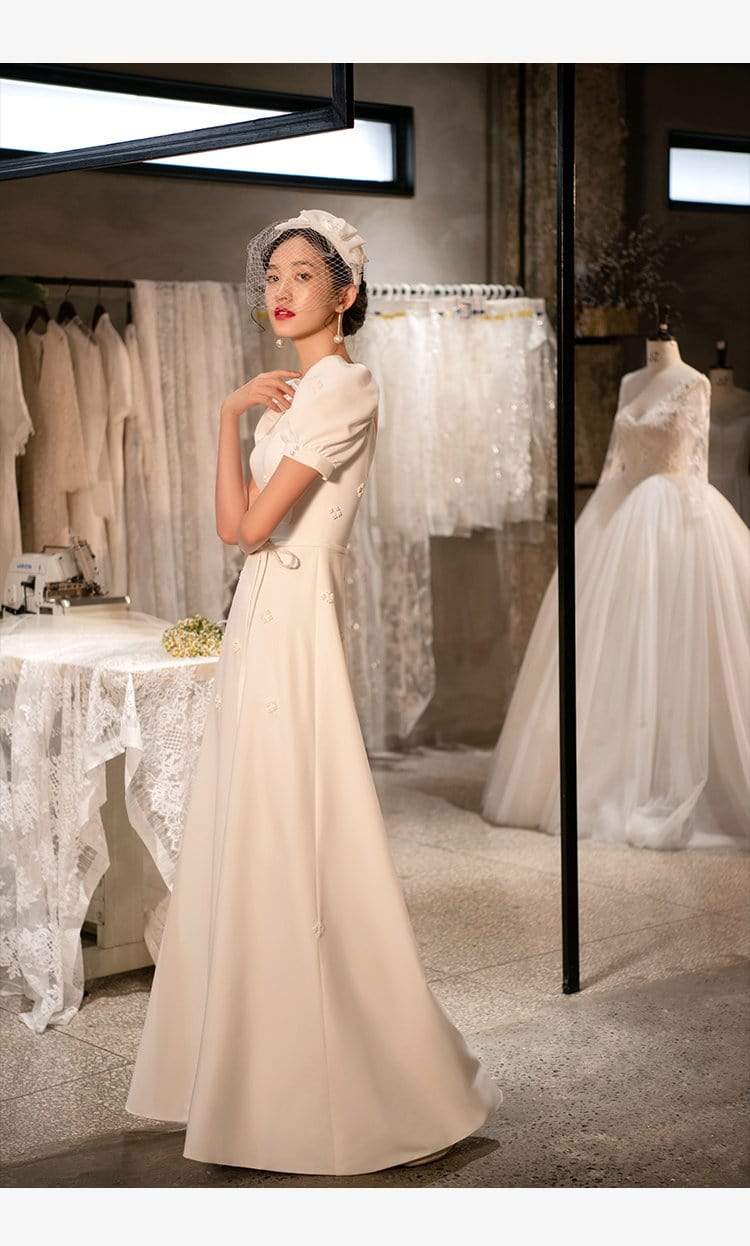 Tu Linh Boutique áo cưới váy cưới đơn giản Kusum