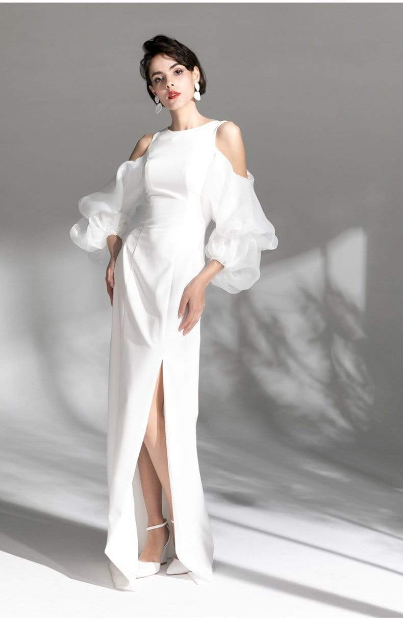 Tu Linh Boutique áo cưới Váy Cưới Đơn Giản Tay Bồng Morela