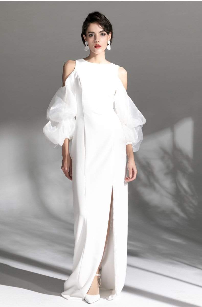 Tu Linh Boutique áo cưới Váy Cưới Đơn Giản Tay Bồng Morela