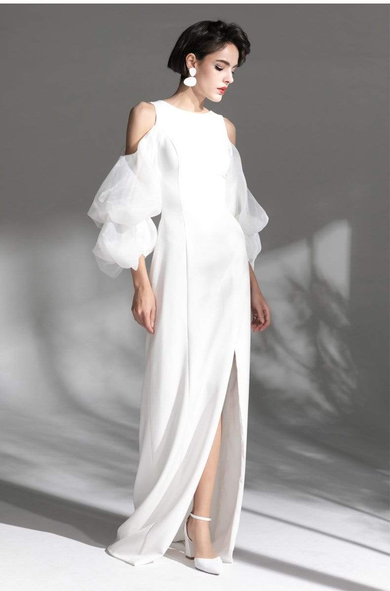 Tu Linh Boutique áo cưới Váy Cưới Đơn Giản Tay Bồng Morela