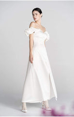 Tu Linh Boutique áo cưới Váy Cưới Đi Bàn Đơn Giản Flora