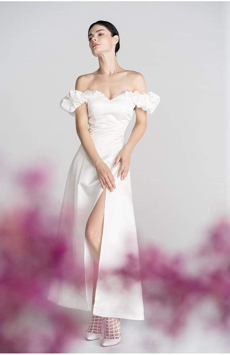 Tu Linh Boutique áo cưới Váy Cưới Đi Bàn Đơn Giản Flora