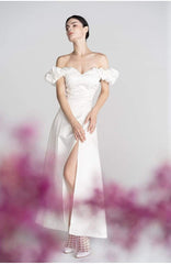 Tu Linh Boutique áo cưới Váy Cưới Đi Bàn Đơn Giản Flora