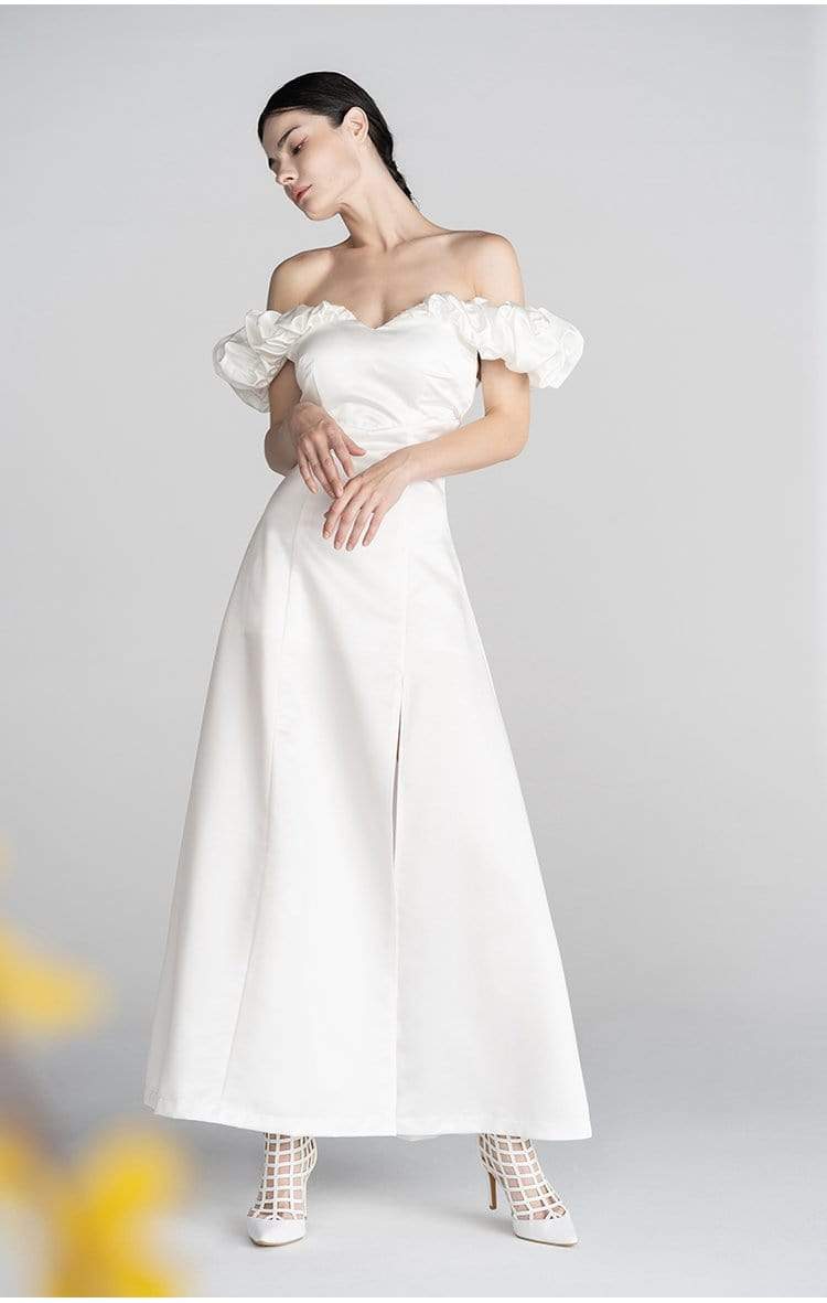 Tu Linh Boutique áo cưới Váy Cưới Đi Bàn Đơn Giản Flora