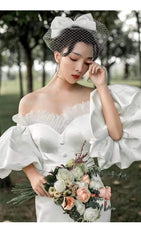 Tu Linh Boutique áo cưới Váy Cưới Đuôi Cá Phi Bóng Iris
