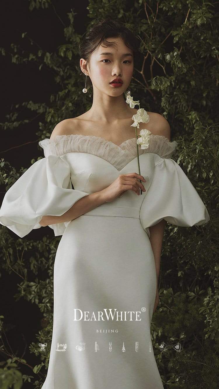 Tu Linh Boutique áo cưới Váy Cưới Đuôi Cá Phi Bóng Iris