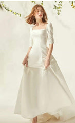 Tu Linh Boutique áo cưới Váy Cưới Trắng Đơn Giản 05