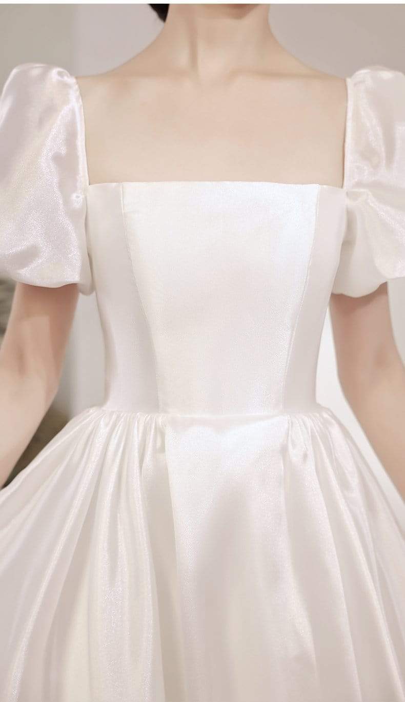 Tu Linh Boutique áo cưới Váy Cưới Trắng Đơn Giản Josie