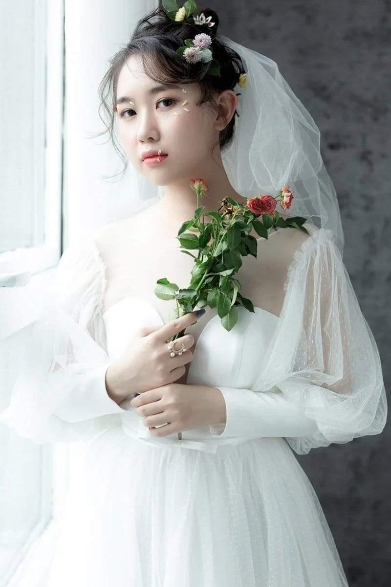 Tu Linh Boutique áo cưới Váy Cưới Tùng Xòe Công Chúa Camellia