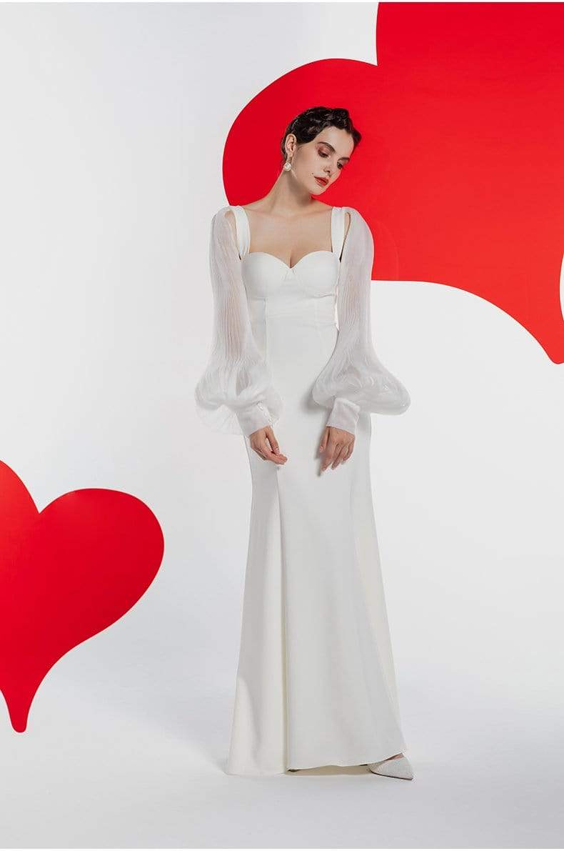 Tu Linh Boutique Váy Cưới Đuôi Cá Đơn Giản Flora