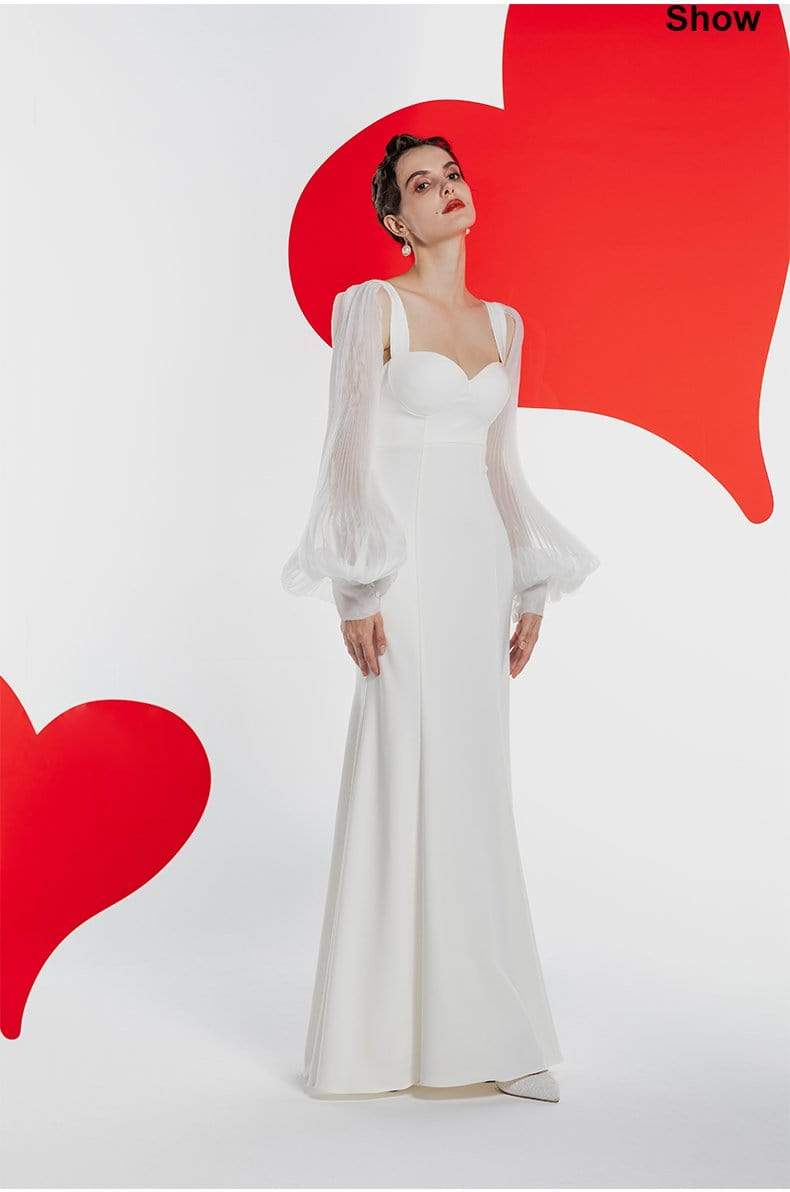 Tu Linh Boutique Váy Cưới Đuôi Cá Đơn Giản Flora