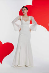 Tu Linh Boutique Váy Cưới Đuôi Cá Đơn Giản Flora