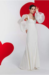 Tu Linh Boutique Váy Cưới Đuôi Cá Đơn Giản Flora