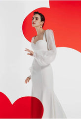 Tu Linh Boutique Váy Cưới Đuôi Cá Đơn Giản Flora