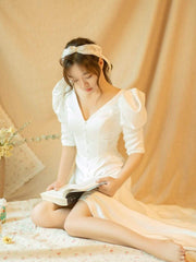 Tu Linh Boutique Váy Cưới Trắng Đơn Giản 07