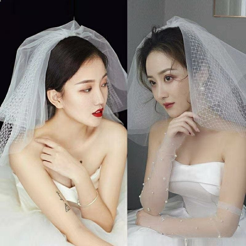 Tú Linh Boutique voan cài tóc cô dâu Voan cài tóc cô dâu Belinda