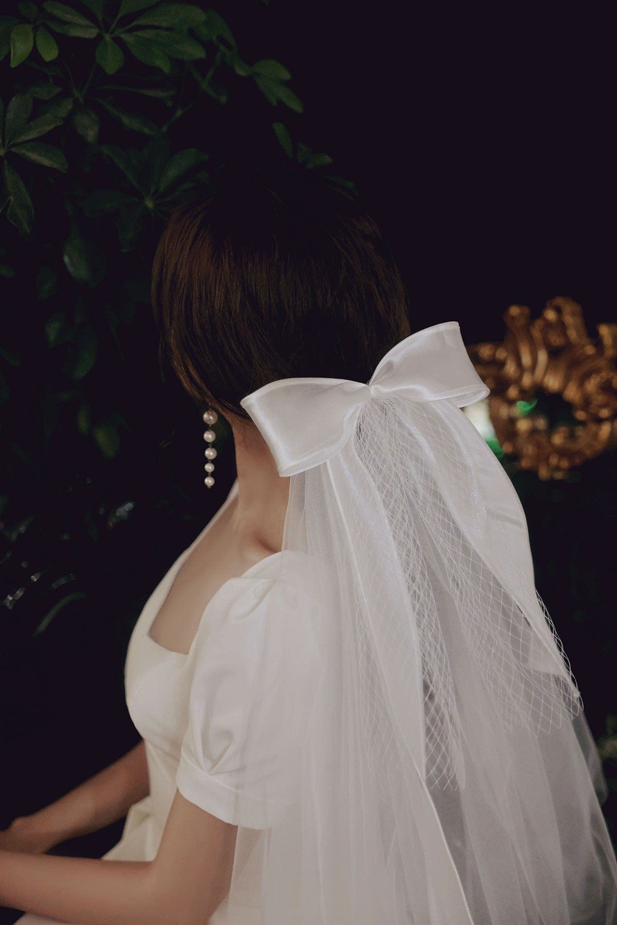 Tú Linh Boutique voan cài tóc cô dâu Voan cài tóc cô dâu Bellezza