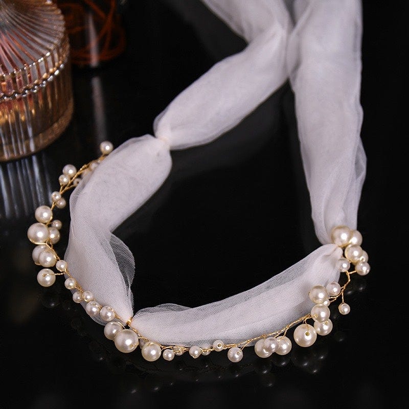 Tú Linh Boutique voan cài tóc cô dâu Voan cài tóc cô dâu Delwyn