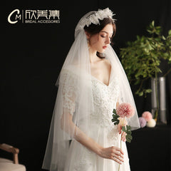 Tú Linh Boutique voan cài tóc cô dâu Voan cài tóc cô dâu Dulcie