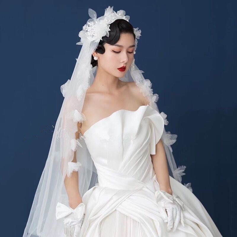 Tú Linh Boutique voan cài tóc cô dâu Voan cài tóc cô dâu Eirlys