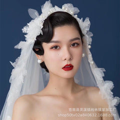 Tú Linh Boutique voan cài tóc cô dâu Voan cài tóc cô dâu Eirlys