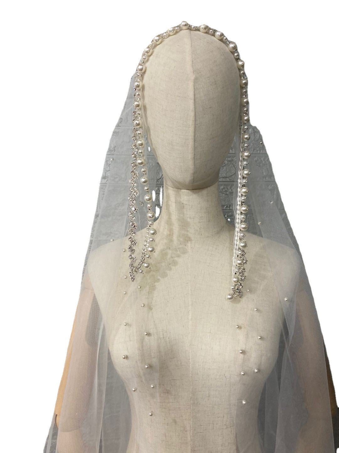 Tú Linh Boutique voan cài tóc cô dâu Voan cài tóc cô dâu Fidelma