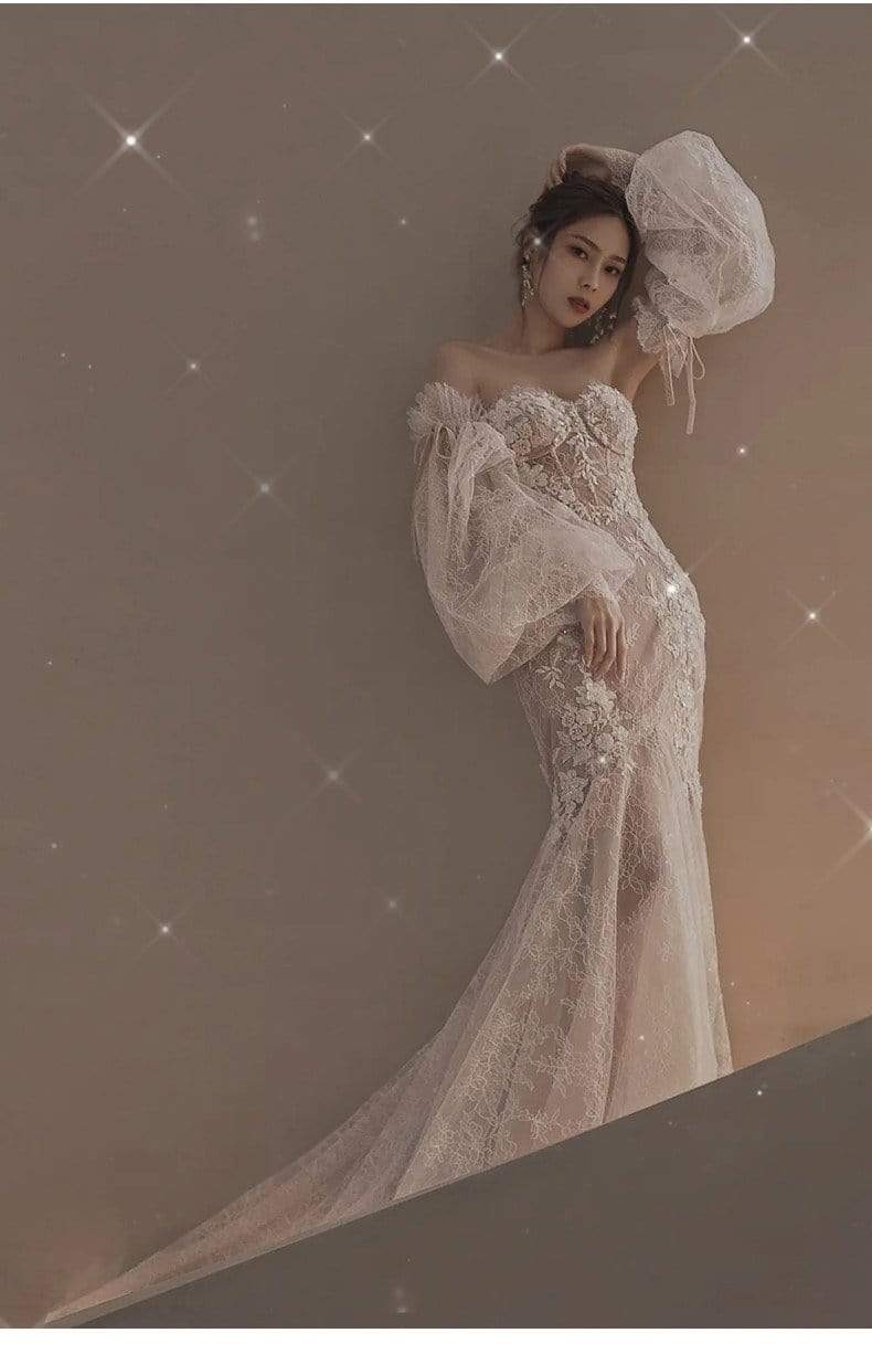 Tu Linh Boutique Wedding & Bridal Party Dresses Áo Cưới đuôi cá Calliope