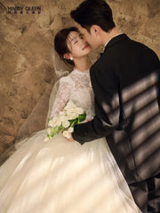 Tu Linh Boutique Lace Ball gown wedding dresses Calista
